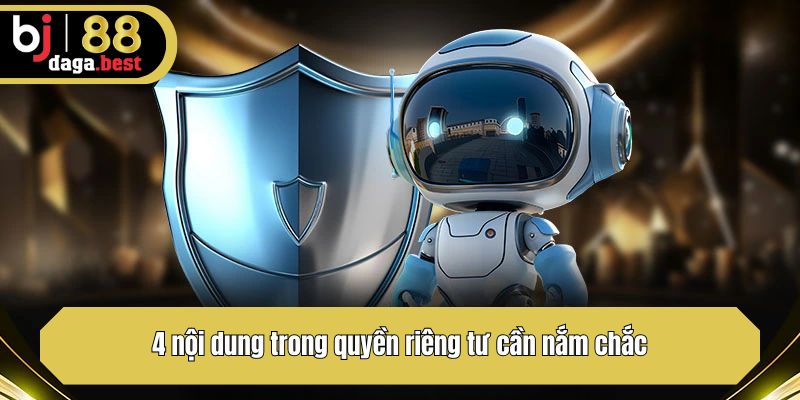 4 nội dung trong quyền riêng tư cần nắm chắc